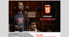 Desktop Screenshot of html5shirt.com