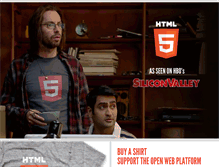 Tablet Screenshot of html5shirt.com